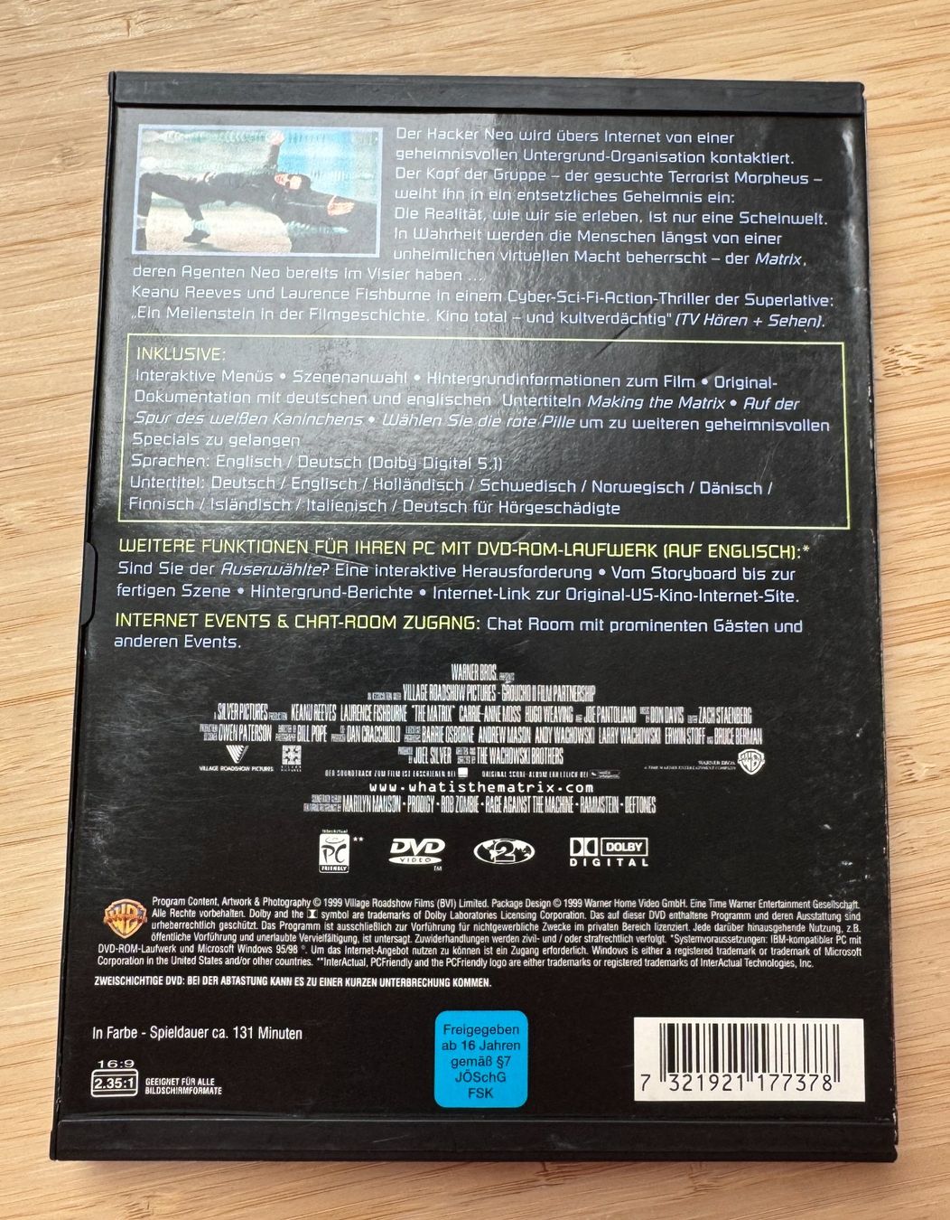 Alle DVDs: Matrix – Gebraucht aus Winterthur von YaV 1