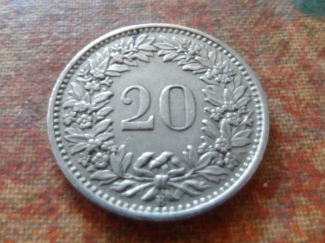 Toutes les monnaies: 20 Rp. 1953 – D'occasion à Romanel-sur-Lausanne par Swift13 1