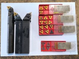 3x Drehstahl / Wendeplattenhalter inkl. Platten (neu) MP089