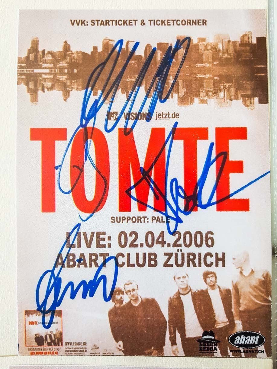 Autografi: Tomte - Autogramm auf Ticket – Usato da Kaisten venduto da Simpsons4