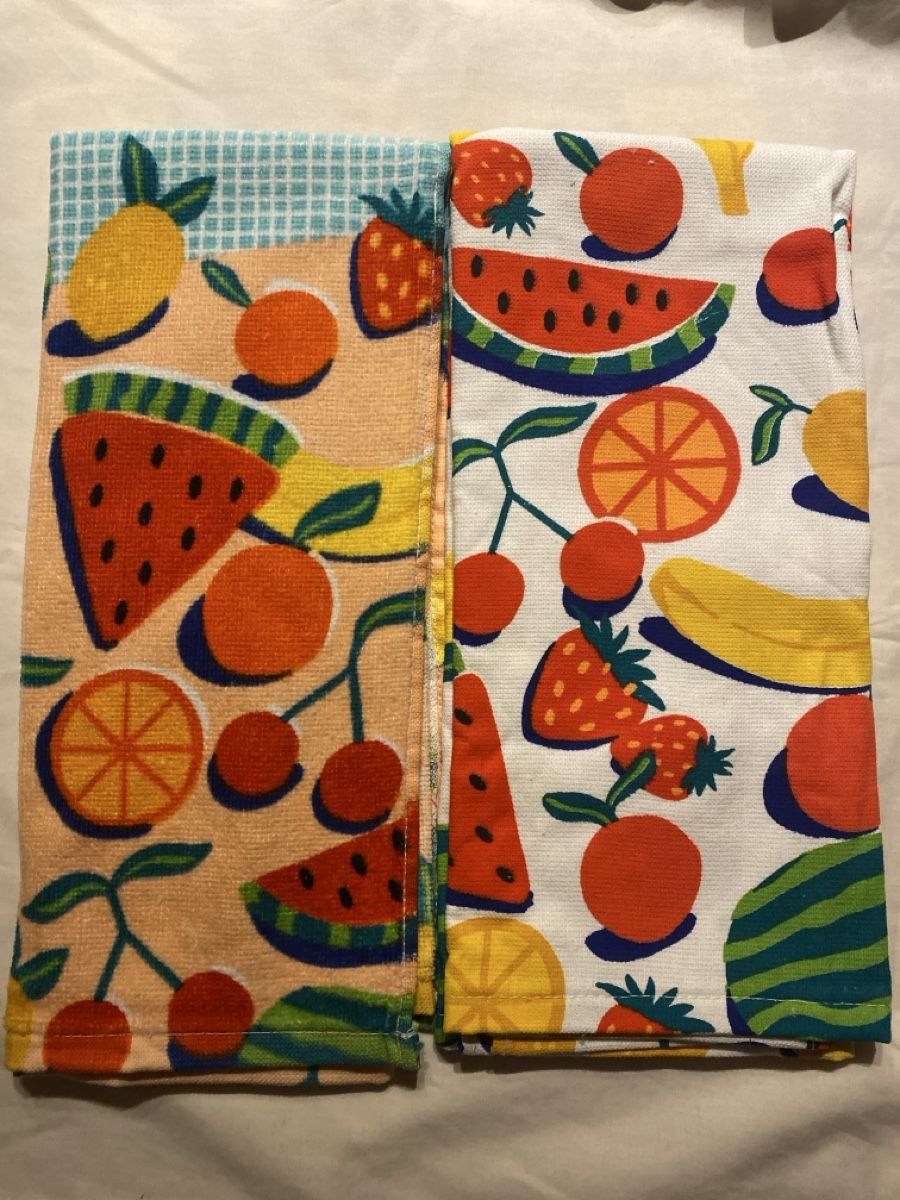Strofinacci: Summer Fruit Kitchen Towels, Set of 2 – Nuovo e nell'imballaggio originale da Buttikon SZ venduto da Maxwelltime