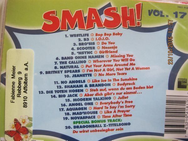 CDs: CD Smash Das Original Vol 17, Neuwertig – D'occasion à Affoltern am Albis par Sabinezc 1