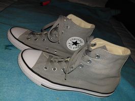 Converse All Star montantes grises, taille 38, comme neuf!