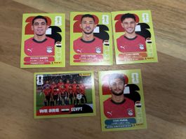 Fussball Sticker Panini WM 2026 Ägypten 5er Set neu