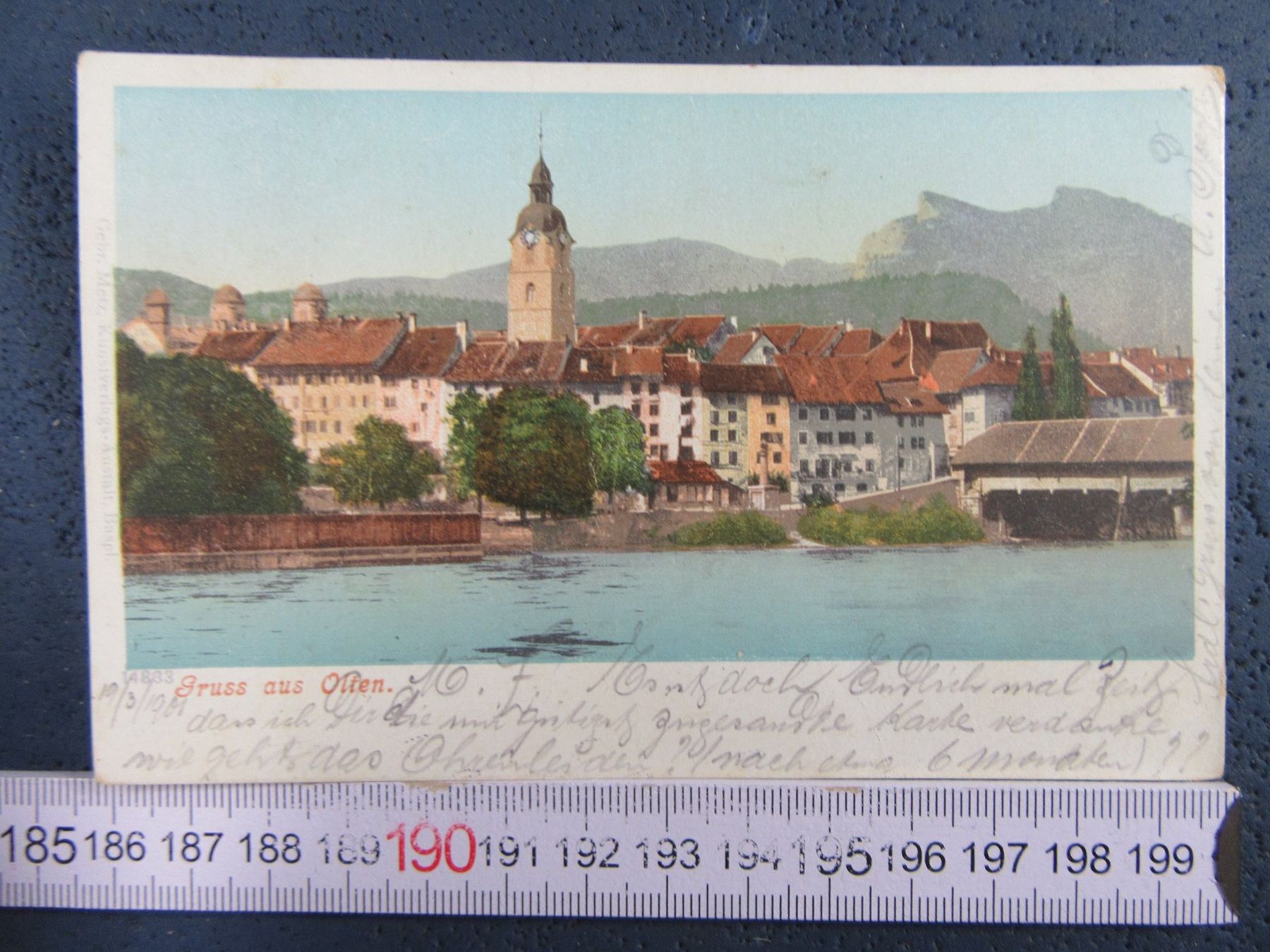 Cartoline postali: GRUSS AUS OLTEN SO AK 1901 – Usato da Ettingen venduto da Hausi4711