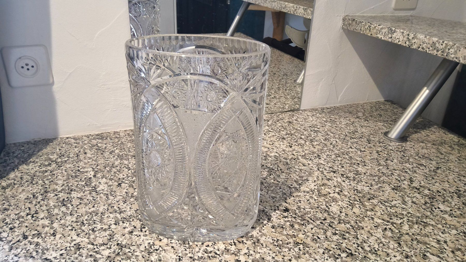 Vasi & Recipienti: Grosse Handgemachte echte Bleikristallvase – Usato da Steckborn venduto da JoBox
