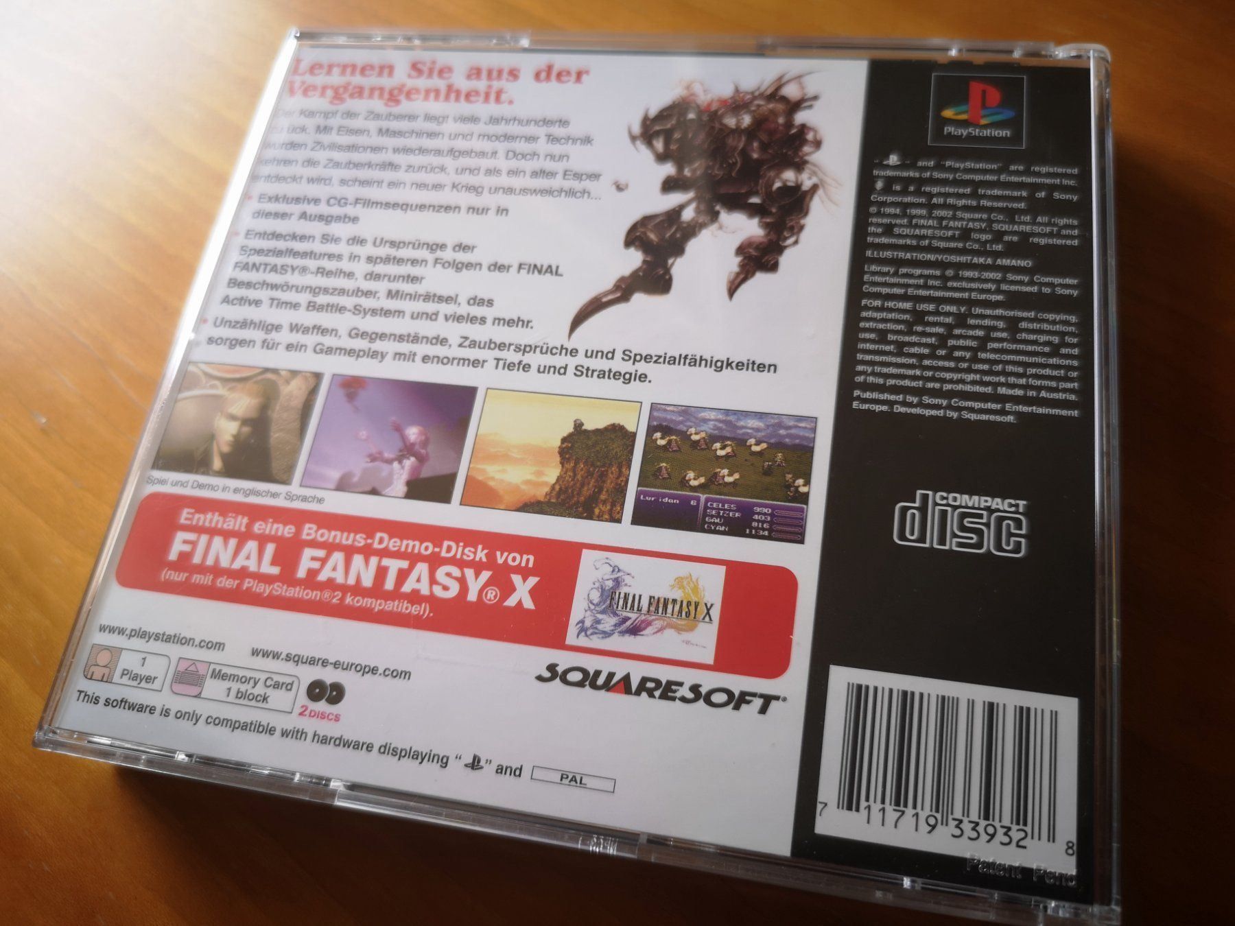 Spiele: Final Fantasy 6 PS1 Playstation PAL – Gebraucht aus Bern von breesell321 1