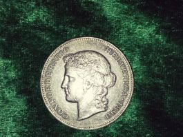 CH, 5 Franken /Francs/ Franchi, 1890