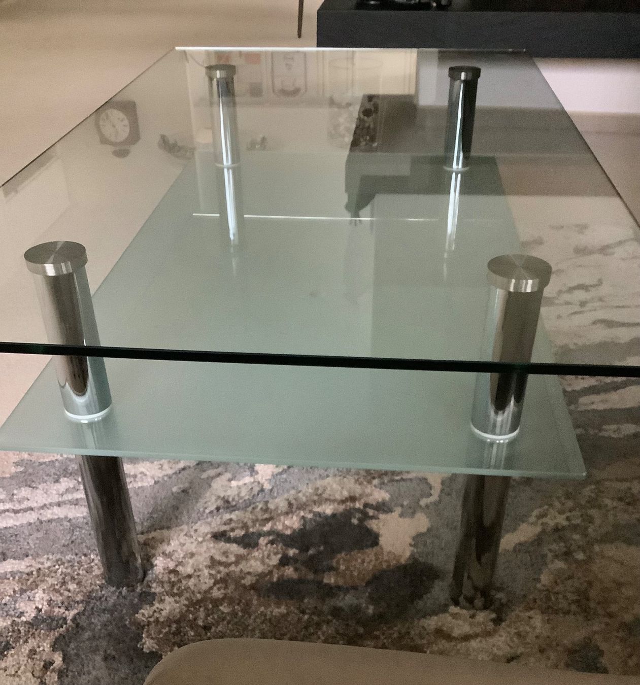 Tische: Salontisch Glas/Metallfüsse – Gebraucht aus Birmensdorf ZH von magri01 2