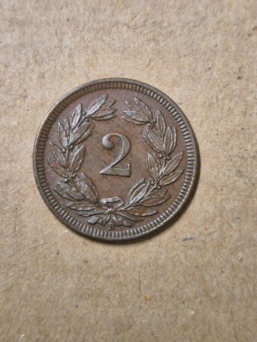 Tutti le monete: 2 Rappen 1906 - selten - Kat. Fr. 60.--! – Usato da Mels venduto da Goldenfalcon 1