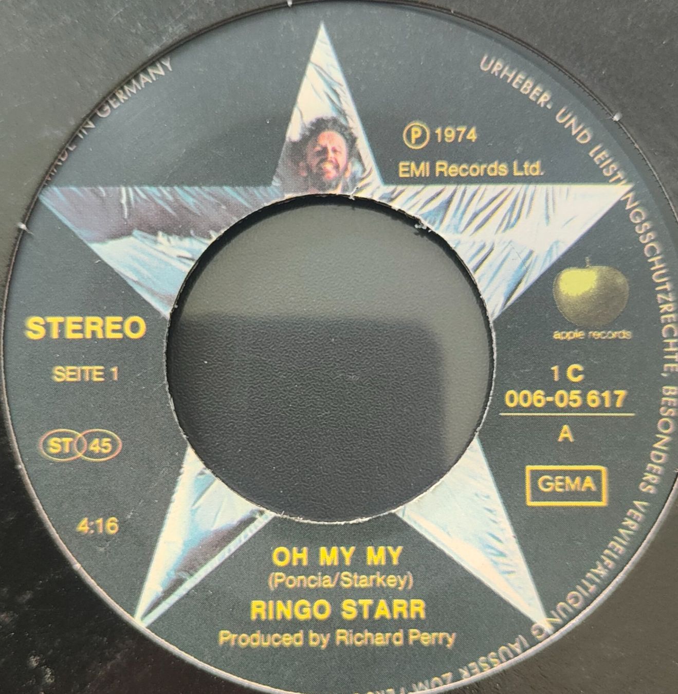 Dischi in vinile: Vinyl-Single Ringo Starr - Oh My My – Usato da Langenthal venduto da Modo39