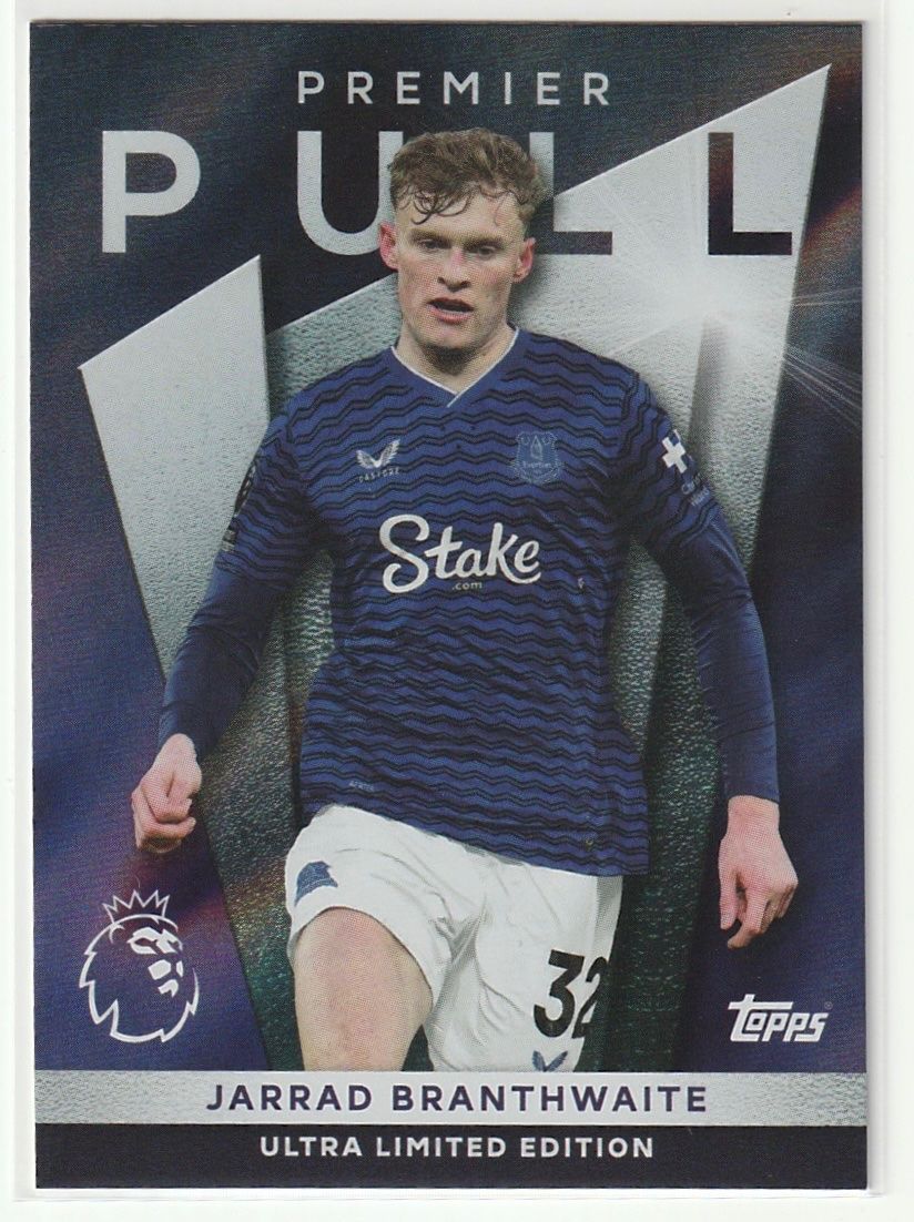 Topps Carte collezionabili: 2026 Topps Premier League Jarrad Branthwaite Premier Pull – Nuovo (secondo la descrizione) da Biel/Bienne venduto da historian-198