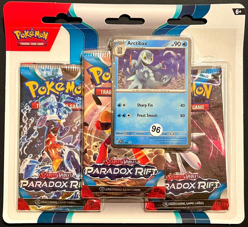 Pokémon Scarlet & Violet-Paradox Rift Arctibax 3-Blister-EN | Kaufen ...