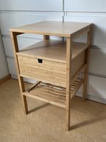 NORDKISA Bambus Ablagetisch/Nachttisch Holz