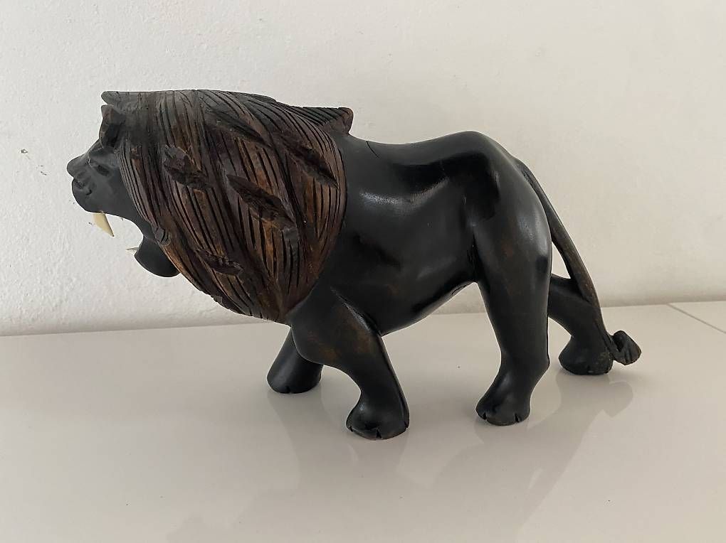 Sculture & Statue: Löwe Echtholz Länge 37cm Kunstobjekt aus Kenia – Usato da Oetwil an der Limmat venduto da Prinzaessli123 3