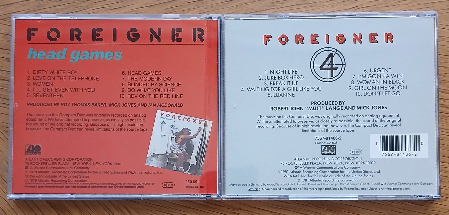 CDs: Foreigner – Head Games & 4 (2xCD) – Gebraucht aus Nänikon von Skorpion11 1