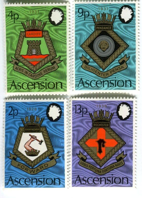 Tutti i francobolli: Briefmarken "Wappen". Ascension. – Nuovo e nell'imballaggio originale da Basel venduto da Butsch5