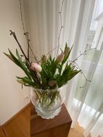 Windlicht/Blumenvase aus Glas, mundgeblasen, neuwertig