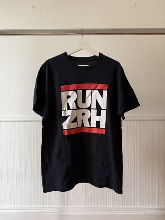 T-Shirt RUN ZRH schwarz Grösse L guter Zustand
