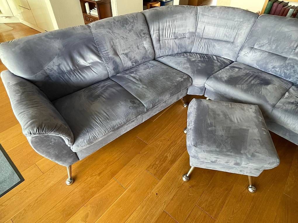 Divani: Ecksofa, hellblau (gebraucht) – Usato da Rubigen venduto da mic_57gr