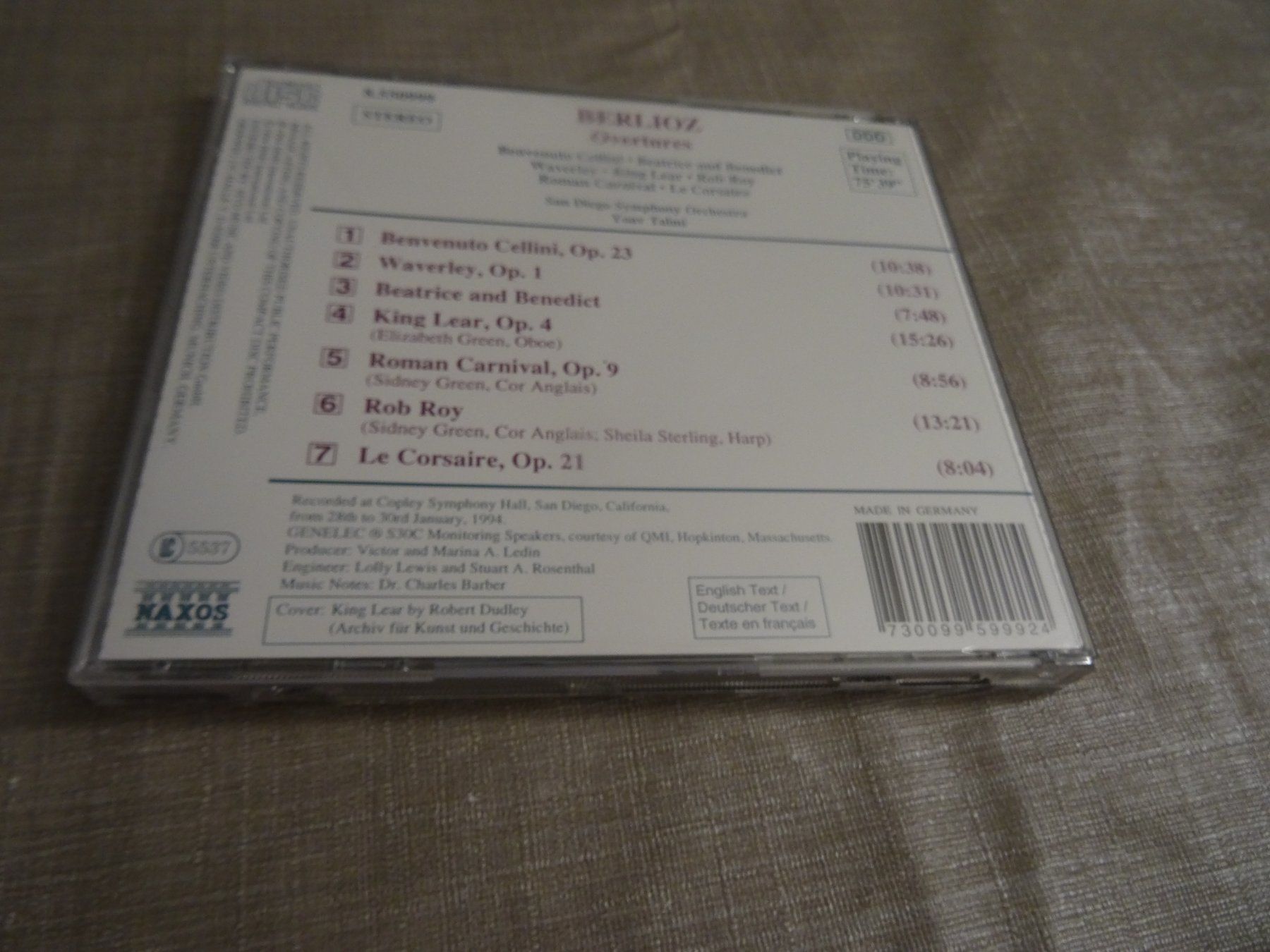 CD: Berlioz Ouvertüren - CD - Yoav Talmi - Klassik-CD – Usato da Olten venduto da Disc-Ausverkauf 1