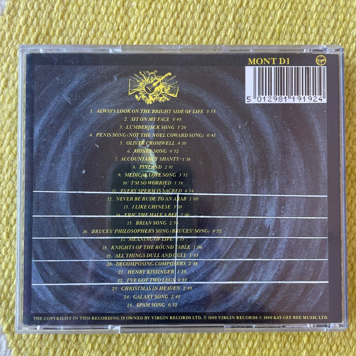 CD: MONTY PYTON-SINGS89 – Usato da Rorschacherberg venduto da CD-Roli 1