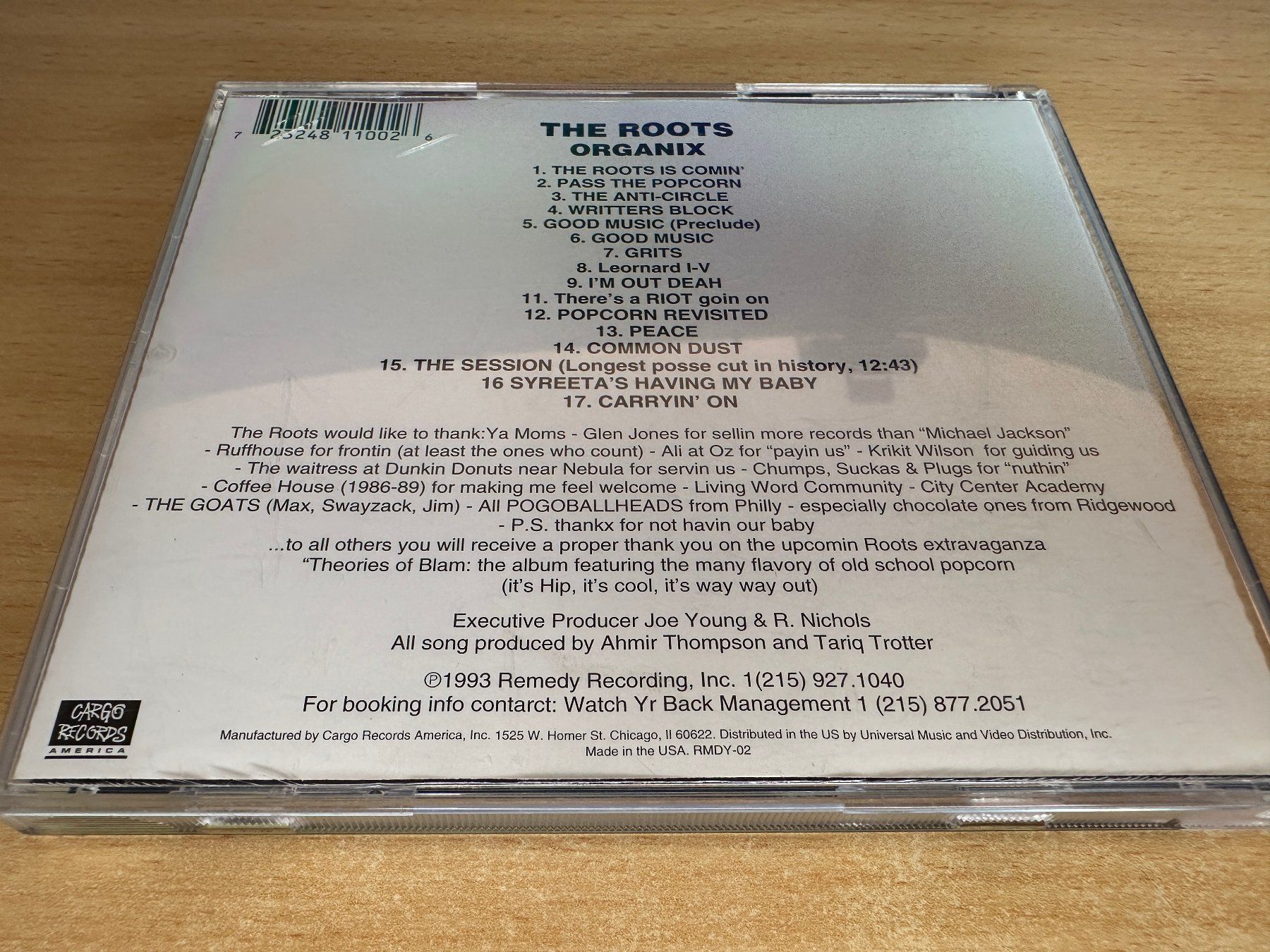 CDs: The Roots – Organix – Gebraucht aus Rikon im Tösstal von Alpenmutz 1