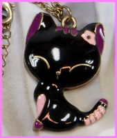 Bezaubernde Kette mit Katzen Anhänger