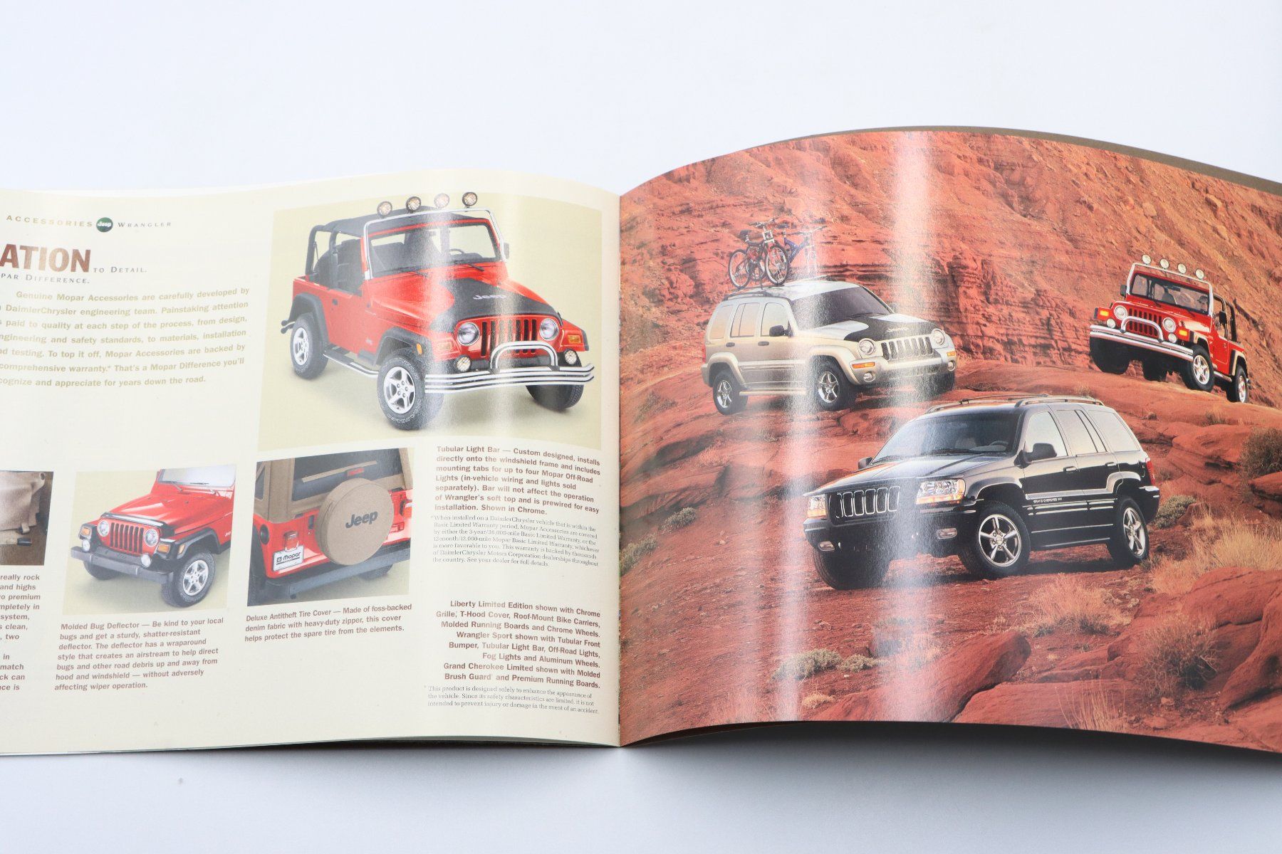 Jeep Documenti: Jeep Wrangler 2001 Prospekt – Usato da Bühl b.Aarberg venduto da Collectorpassions 8