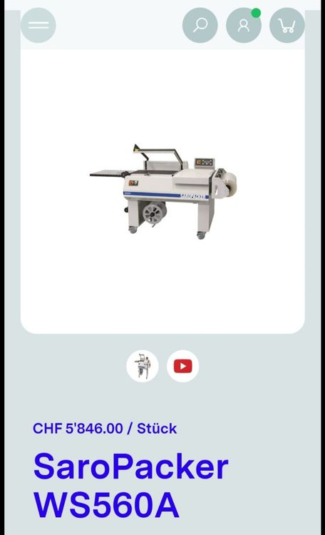 Saropacker WS560 Halbautomatische Winkelschweissmaschine (Gebraucht) in ...