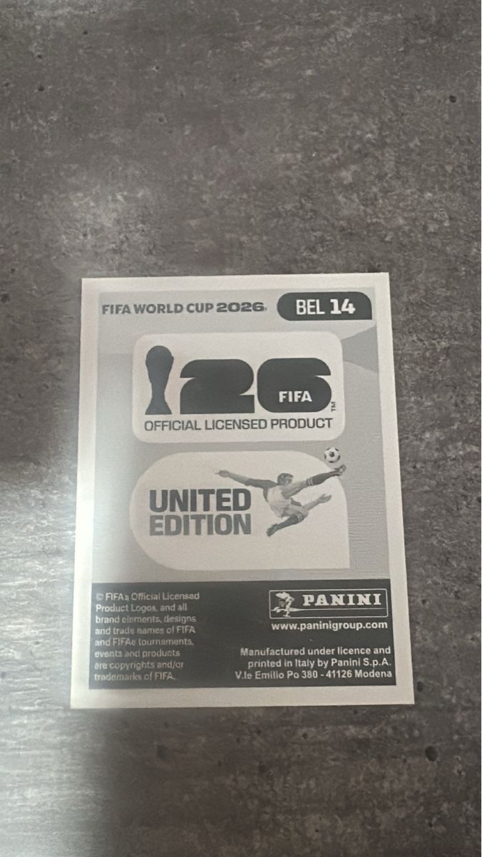 Panini Carte collezionabili: BEL 14 , FIFA WORLD CUP 2026 PANINI  – Nuovo (secondo la descrizione) da Frauenfeld venduto da 1PegPeg1 1