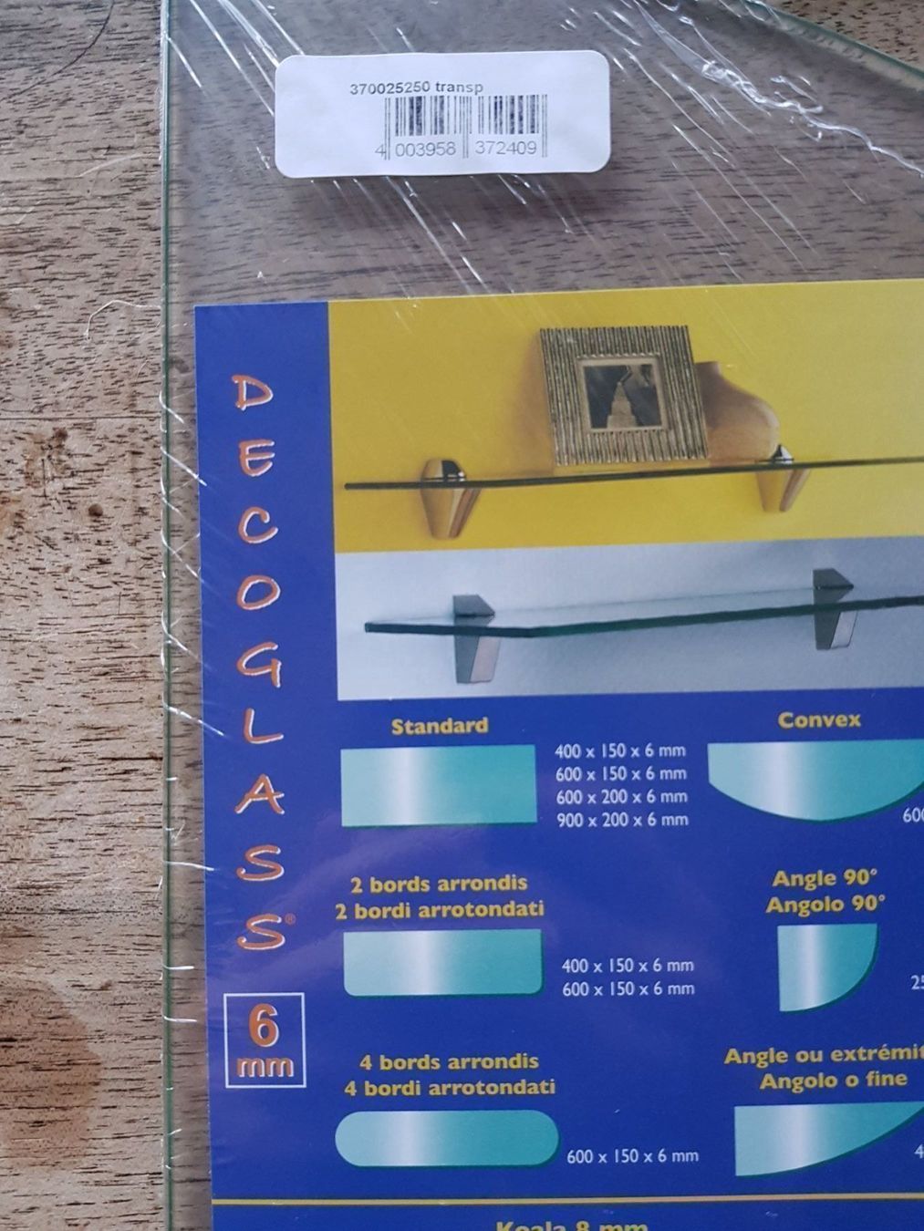 Scaffali: Glastablar eckig rund 6mm – Nuovo e nell'imballaggio originale da Wald ZH venduto da Grappe 2