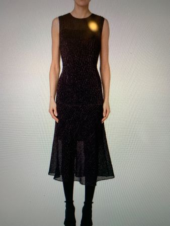 AKRIS: Glamouröses langes Kleid mit Kaufetikette NP 1490, 38