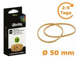 Gummiringe, natur, 50 mm, 100 g