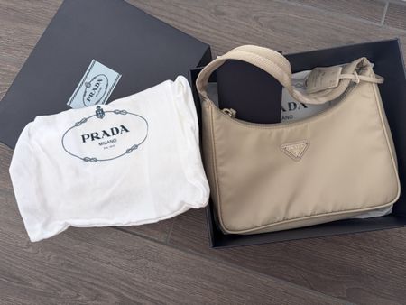 Prada Re-Edition Nylon Bag Beige
