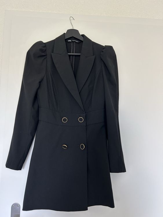 Pull Noir Zara Taille S - Col Rond, Acrylique - Occasion Très Bon état