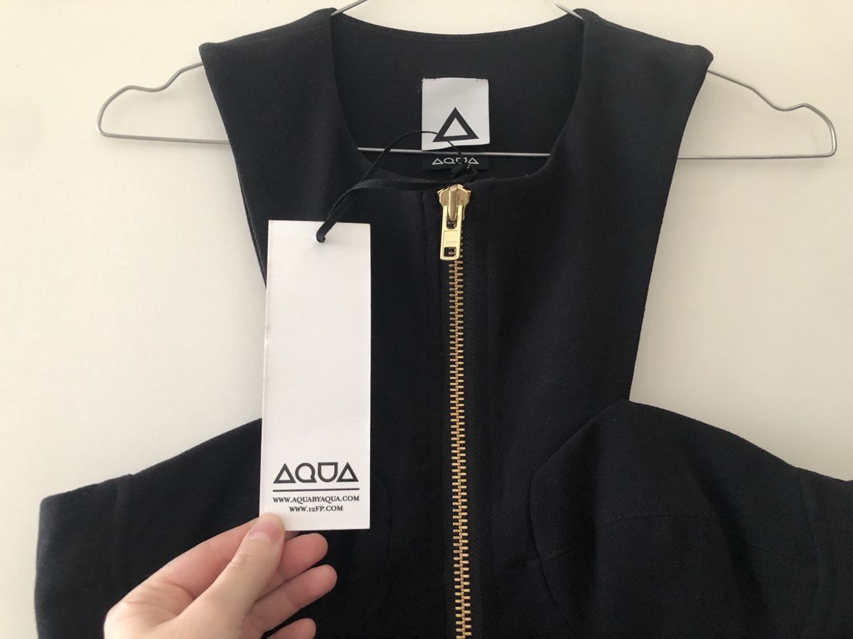 Vestiti: Robe cut out avec zip AQUA – Nuovo e nell'imballaggio originale da Onex venduto da kattrina 1
