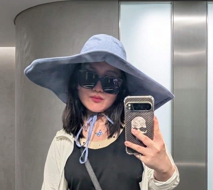 Copricapi, berretti & cappellini: Extra wide brim 20cm dramatic linen sun hat lavender gray – Nuovo (secondo la descrizione) da Meyrin venduto da att_mgj5 2