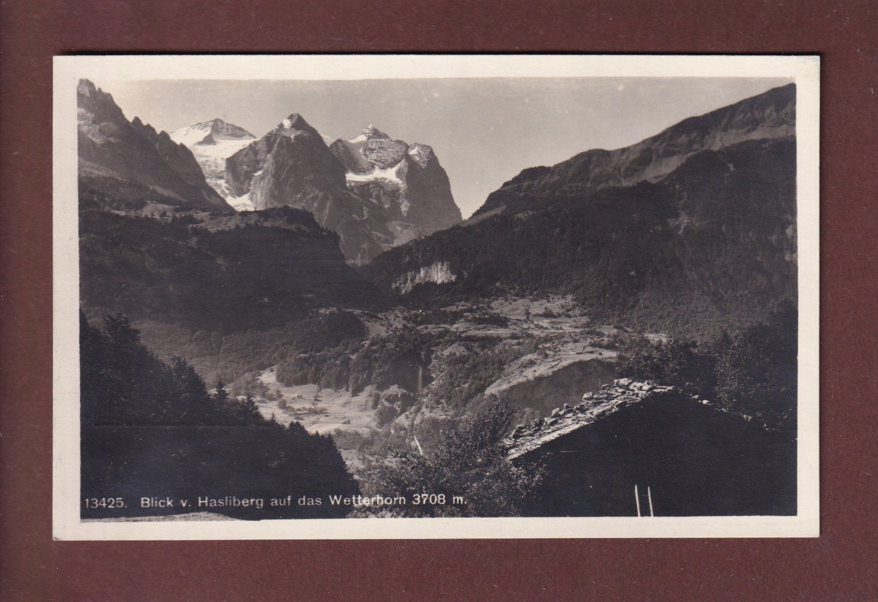 Cartoline postali: HASLIBERG - Wetterhorn – Usato da Pully venduto da nicecards