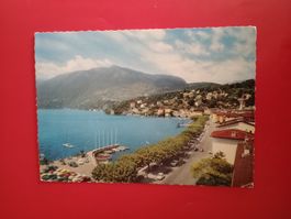 Ascona Tessin Lungolago Bootshafen Parkplatz alte Autos 1965