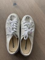 Superga Sneaker Silber Glitzer Gr. 38