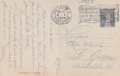 Cartoline postali: Genève - Palais des Nations. 1920 – Usato da Schlieren venduto da Rapaelli 1