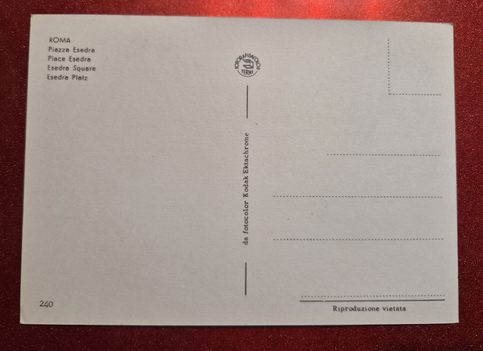 Cartoline postali: Rom Piazza Esedra Platz top – Nuovo (secondo la descrizione) da Melchnau venduto da Fishel 1