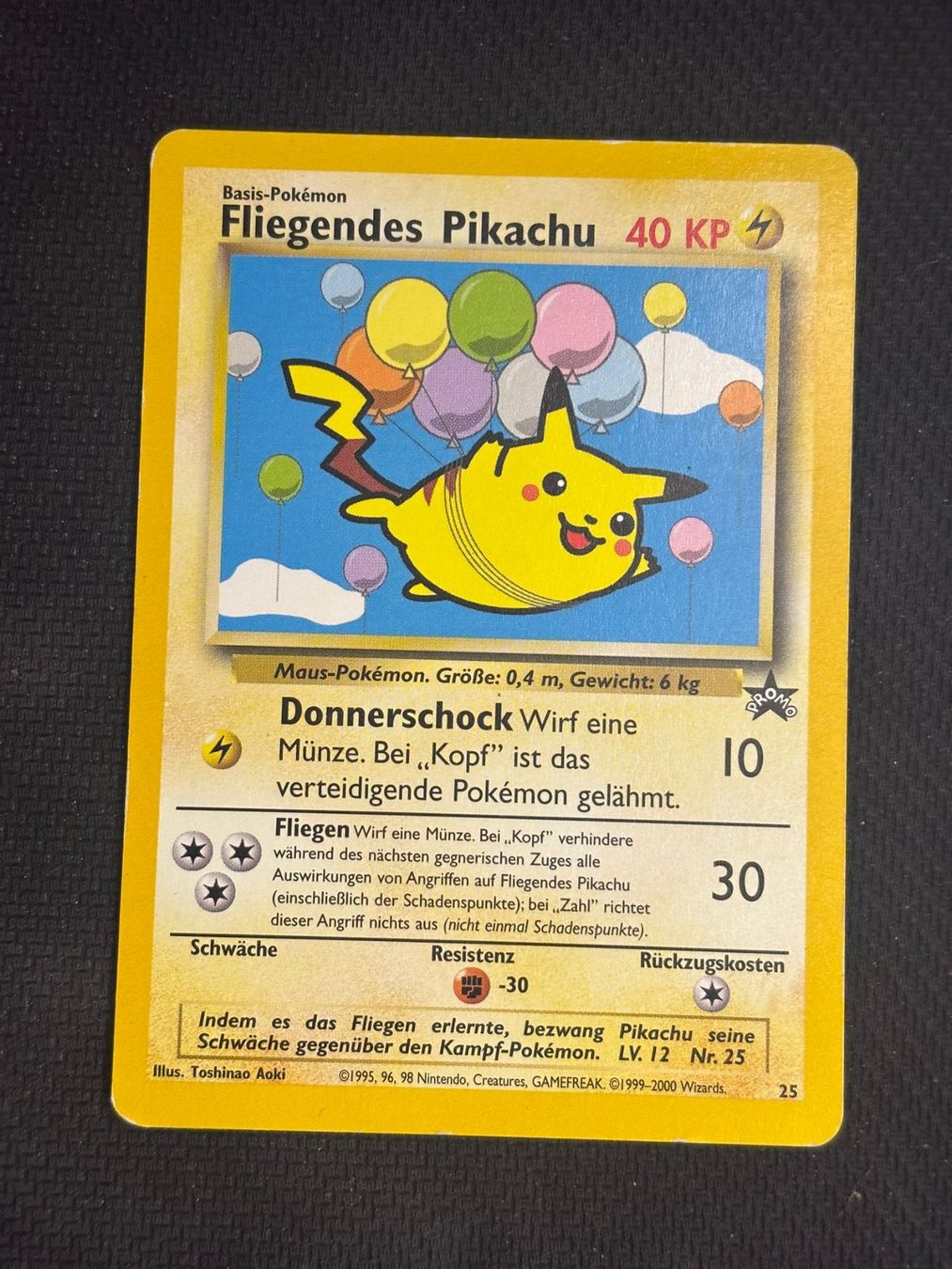 Pokémon Carte collezionabili: Pokemon Fliegendes Pikachu WP25 Promo World Collection DE – Usato da St. Gallen venduto da KantoKarten