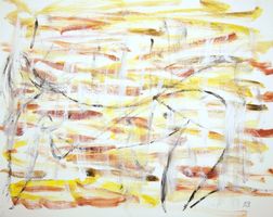 Acryl auf Papier: Hiding girl II