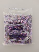 Preciosa Rocailles Glasperle Perles Doppelloch Twin lila Mix