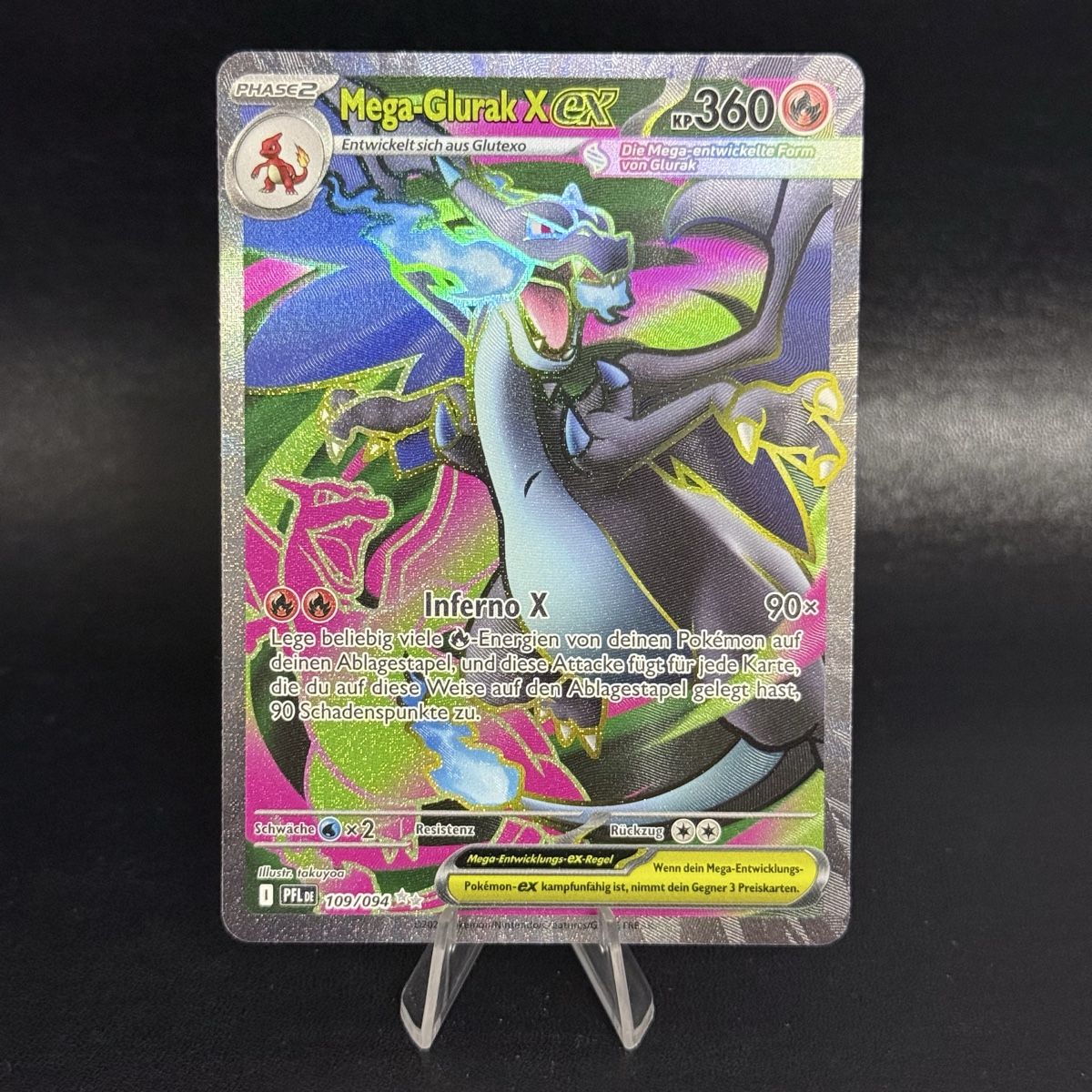 Pokémon Sammelbilder & Trading cards: MEGA GLURAK X EX 109/094 DE – Gebraucht aus Rickenbach LU von pokeblubi