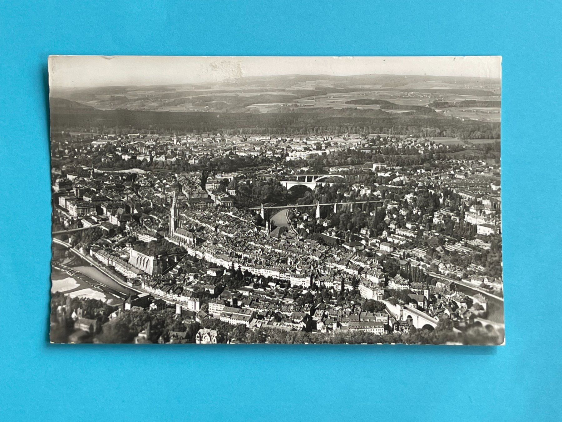 Cartoline postali: Flugaufnahme Bern – Usato da Steg VS venduto da _vinci_