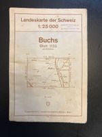 Buchs, Landkarte 1963