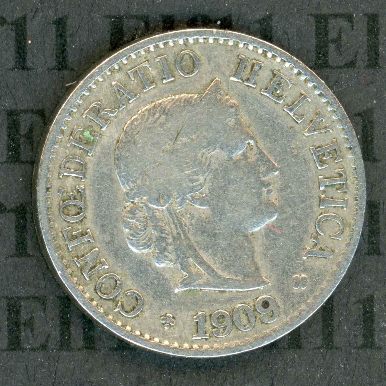 Tutti le monete: CHF___0.05 1909 Abart -ss 5 Rappen – Usato da Widnau venduto da Elf11